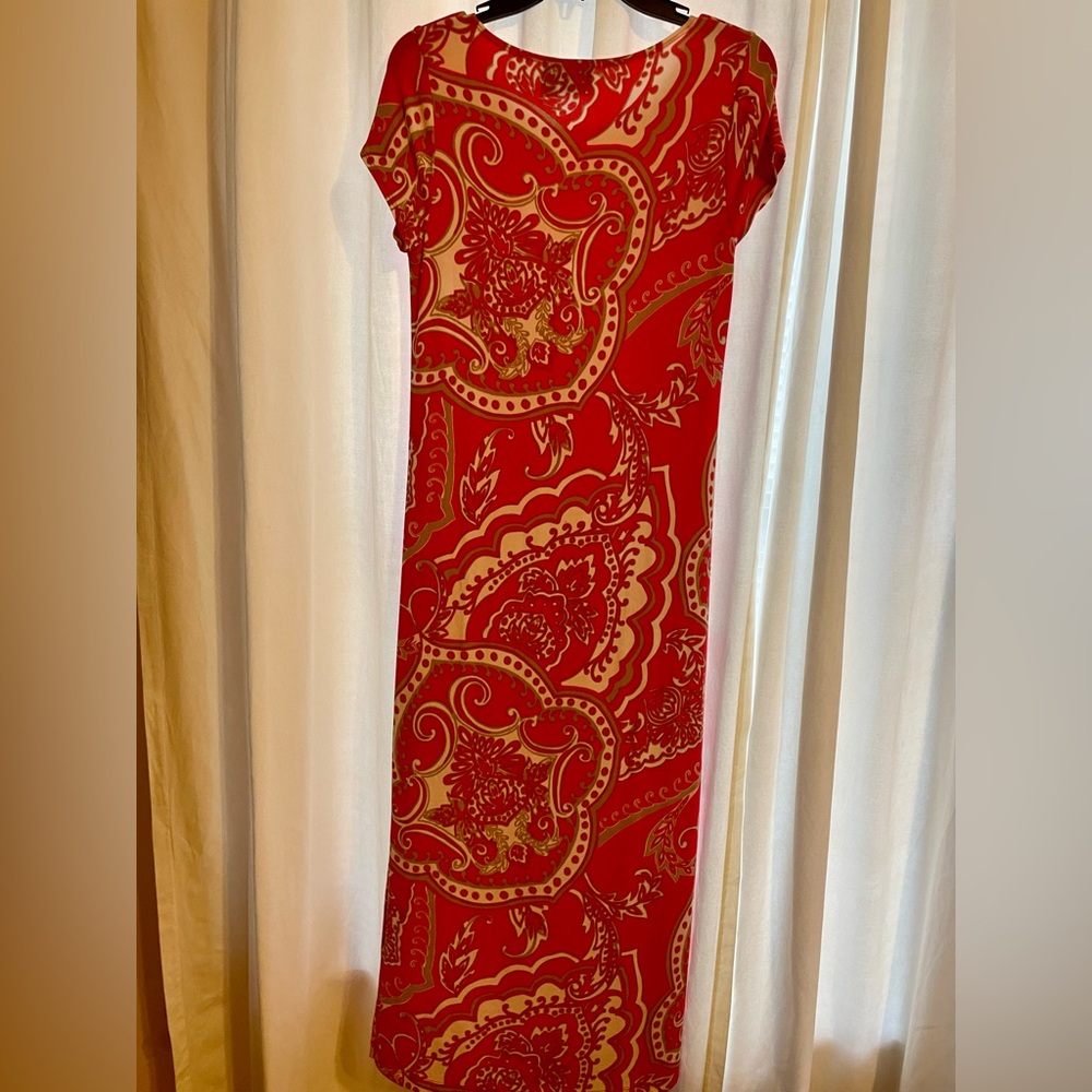 Chico’s colorful short-sleeve maxi-dress. Size 0 (Small…. fits like a size 4)
